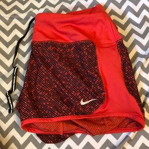Red spotted bike shorts